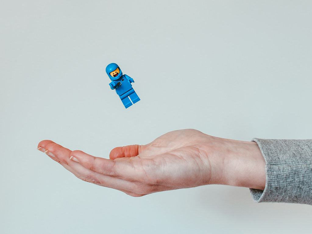 blue lego man